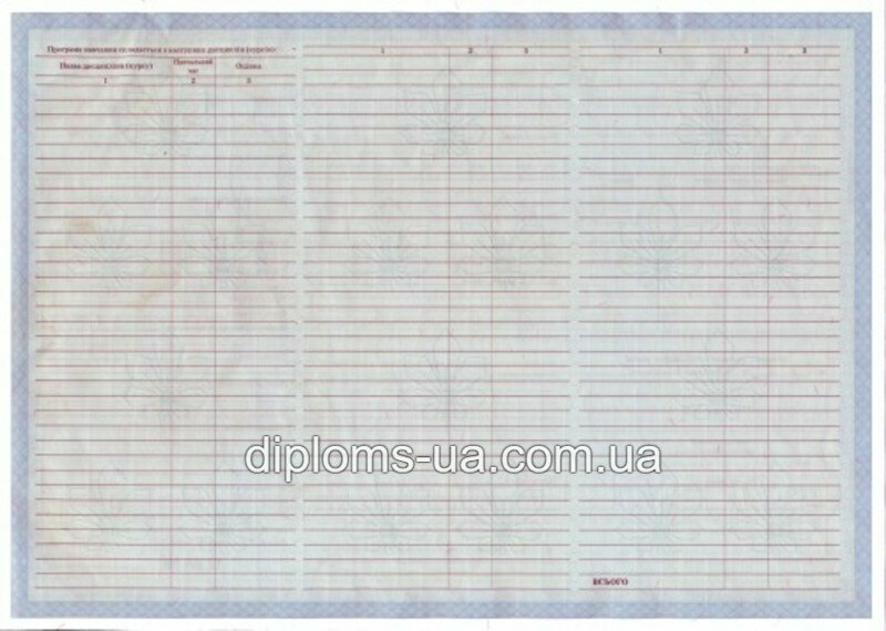 Диплом специалиста с приложением образца 2000-2010 года - Фото 4 Диплом специалиста с приложением образца 2000-2010 года - Фото 4